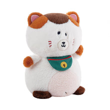 Load image into Gallery viewer, Glee Beanx  – Chubby Series Plush - Riich the Rich Lucky Cat 22cm
