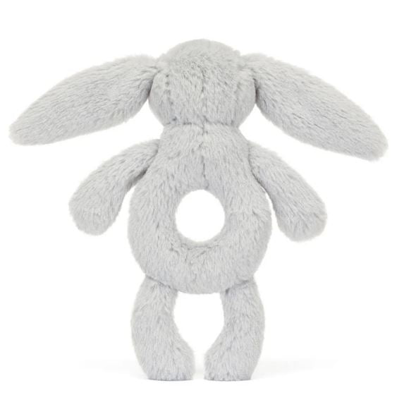 Jellycat Ring Rattle Bashful Bunny Silver 18cm