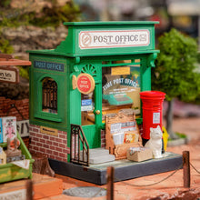 Load image into Gallery viewer, Robotime Rolife Century Post Office DIY Miniature House DS037
