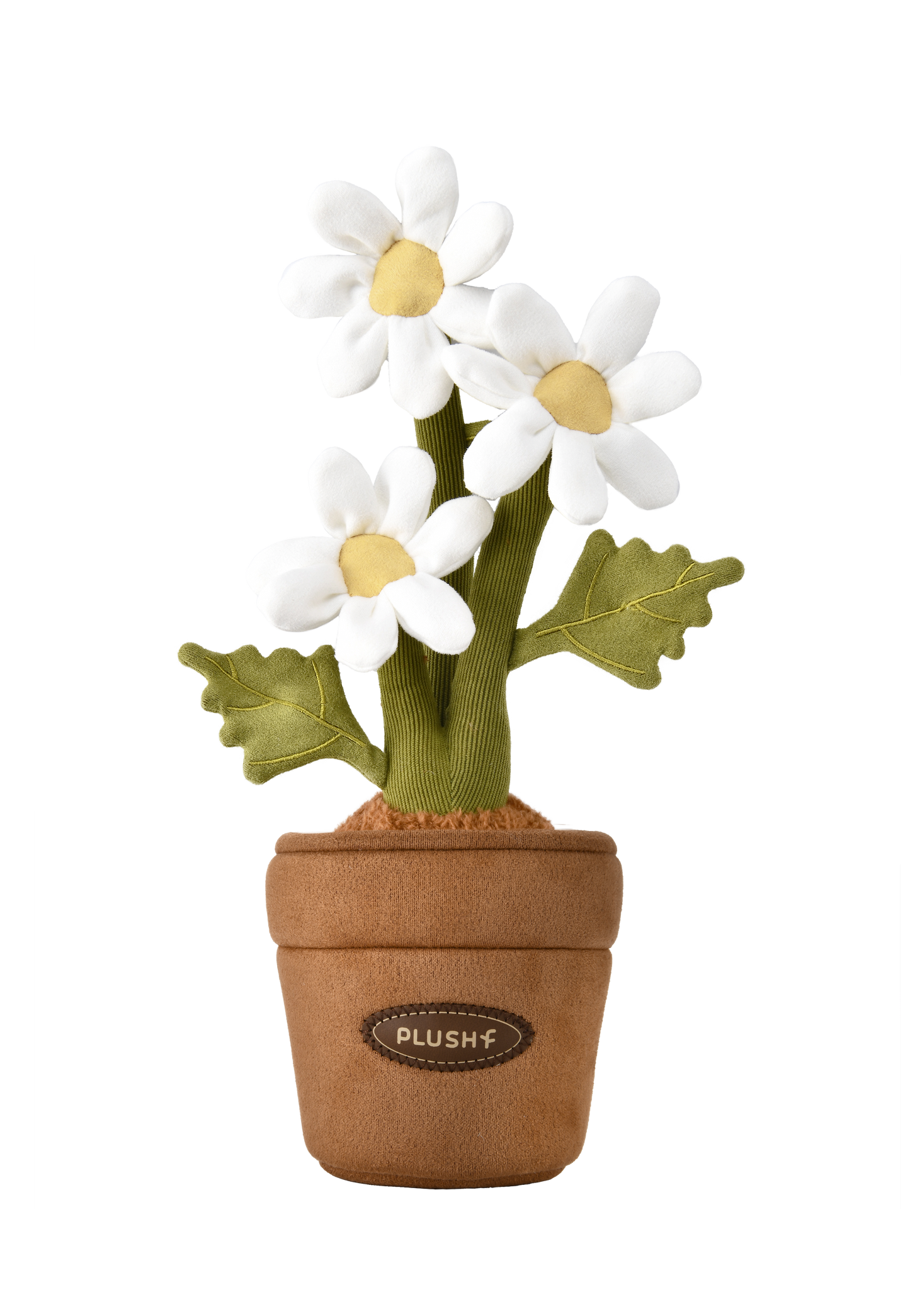 PlushWoods Daisy Plant Plush With Pot 25cm