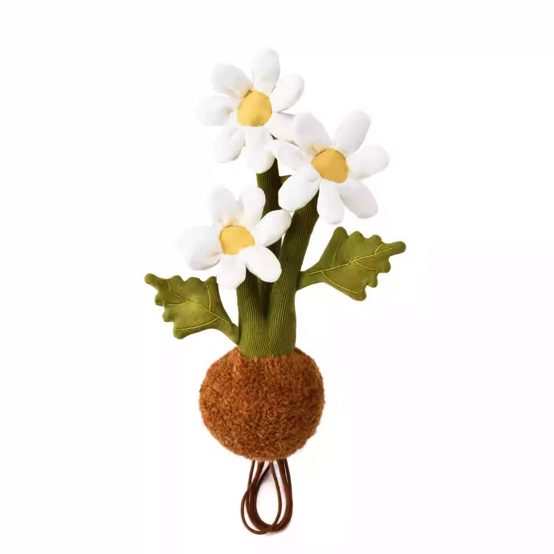 PlushWoods Daisy Plant Plush With Pot 25cm
