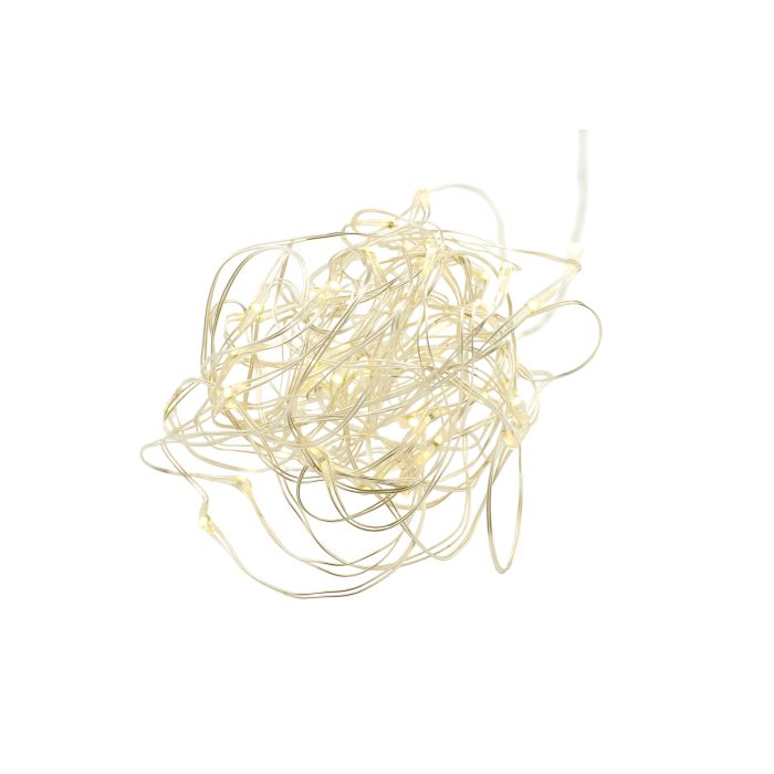 Rogue String Light LED 40 Bulbs Battery (CDU) Silver 4m