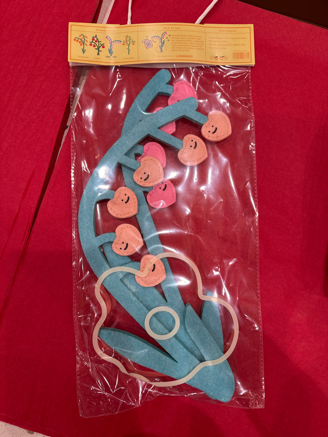 Flower Incense Sticks/Cards- Peach