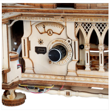 Robotime ROKR 3D Wooden Puzzle Classic Gramophone (Hand-rotating) Mechanical Models