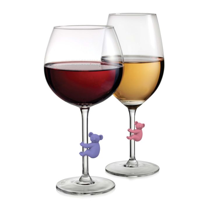 Fred Social Climbers - Koala Wine Markers 6pcs Set Multi-Coloured 1.7x3.7x3.8cm