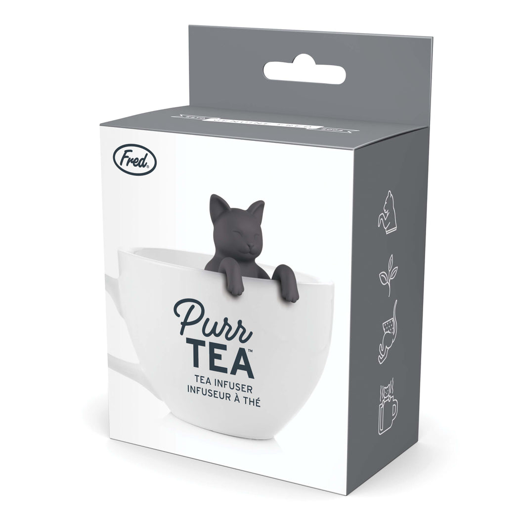 Fred Purr Tea - Cat Tea Infuser Black