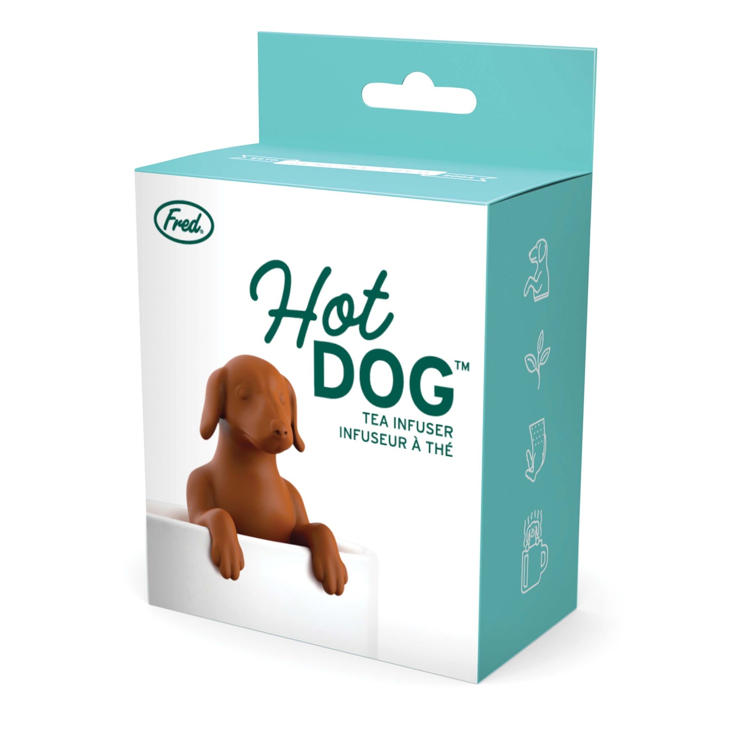 Fred Hot Dog - Dog Tea Infuser Brown