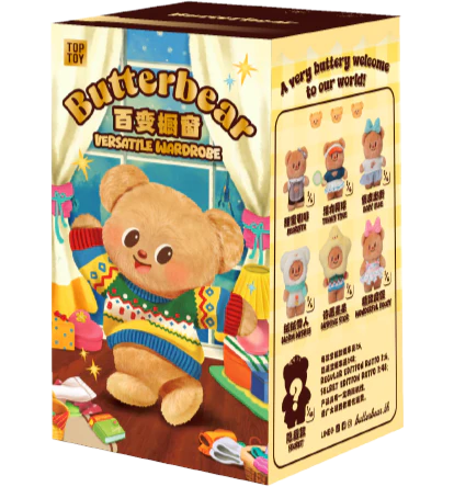Toptoy Butterbear Versatile Wardrobe Plush Pendant Blind Box