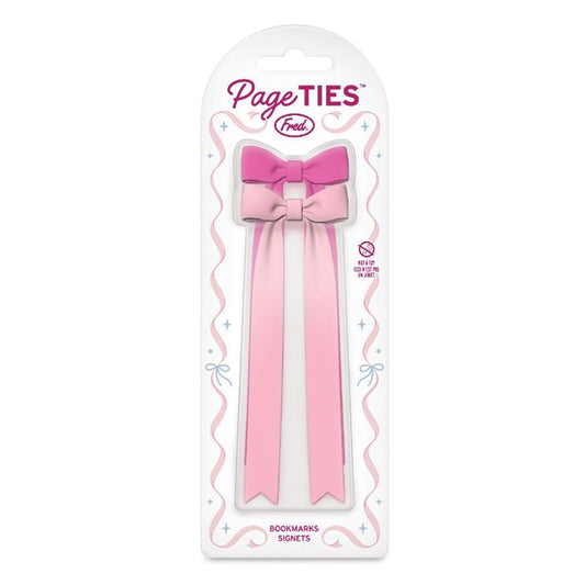Fred Page Ties Bookmarks 2pcs Set Pink 3.5x2x2.8cm