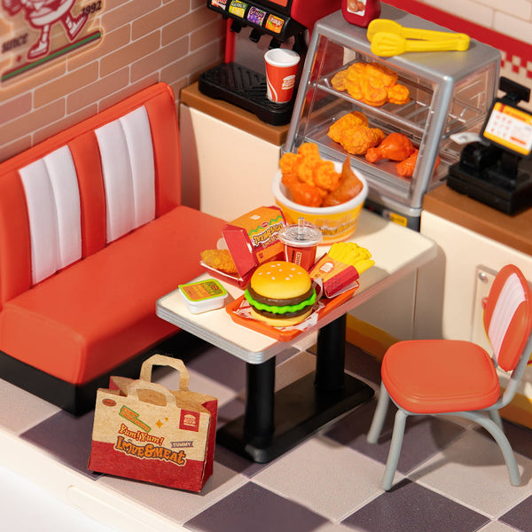 Robotime Rolife Yum Yum Burgers DIY Miniature House DW010