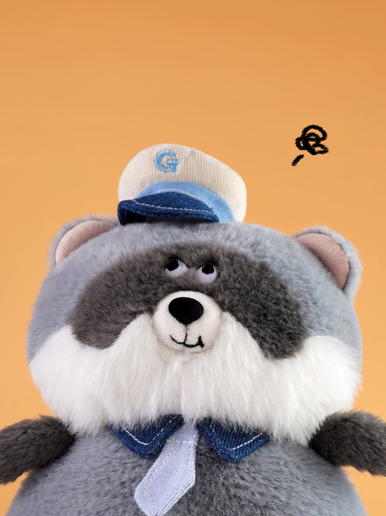 Glee Beanx  – Chubby Series Plush - Officer Nimo the Raccoon 22cm