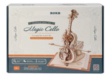 Load image into Gallery viewer, Robotime ROKR 3D Wooden Puzzle  Music Box Magic Cello Mechanical
