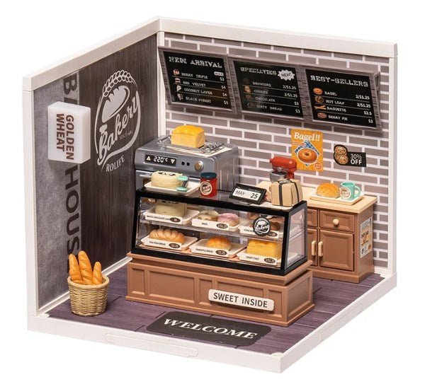 Robotime Rolife DIY Plastic Superstore Golden Wheat Bakery
