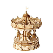 Load image into Gallery viewer, Robotime Classical 3D Wooden Merry Go Round
