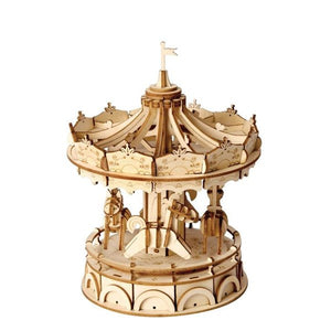 Robotime Classical 3D Wooden Merry Go Round