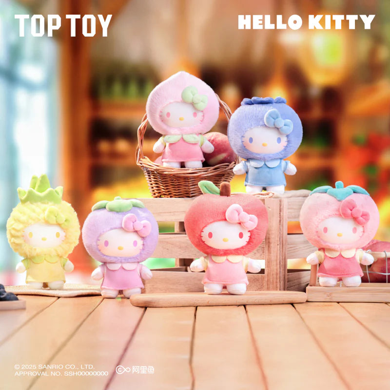 Toptoy Hello Kitty Fruity Paradise Vinyl Plush Keychain Gift Blind Box