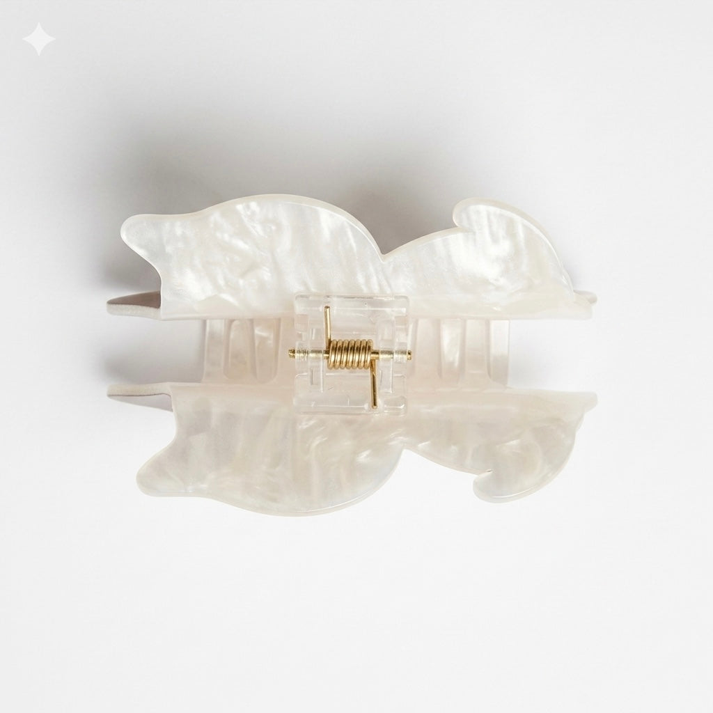 FFN Smiling Cat Acrylic Hair Clip  Cheese Cat