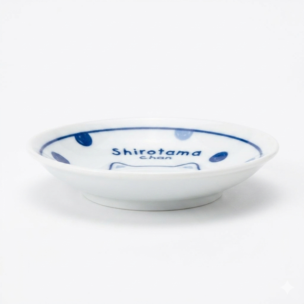 FFN Blue-dyed Sauce Dish - Persian Cat
