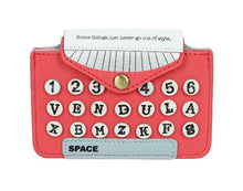 Load image into Gallery viewer, Vendula Vintage Rose Typewriter Accordian Card Wallet

