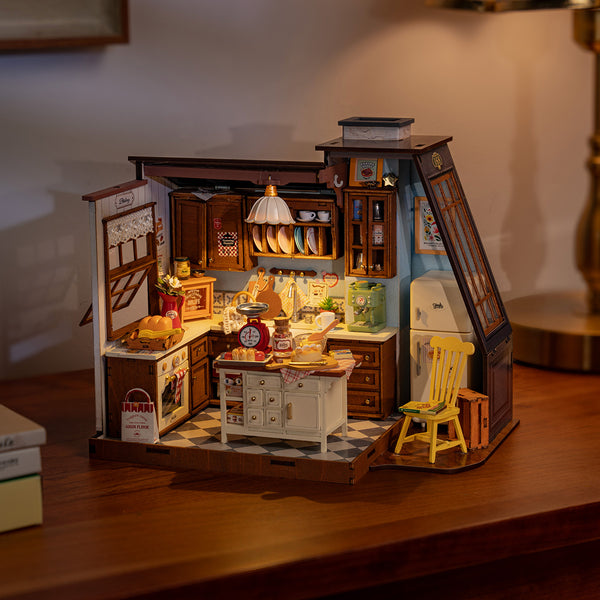 Robotime Rolife Baking Kitchen DIY Miniature House DG172