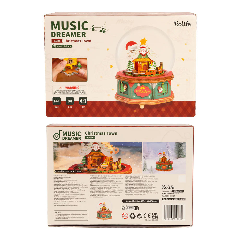 Robotime Christmas Town Music Box AM46