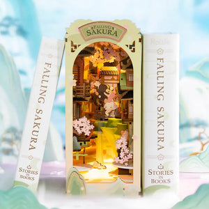 Robotime Rolife DIY Book Nook Falling Sakura TGB05