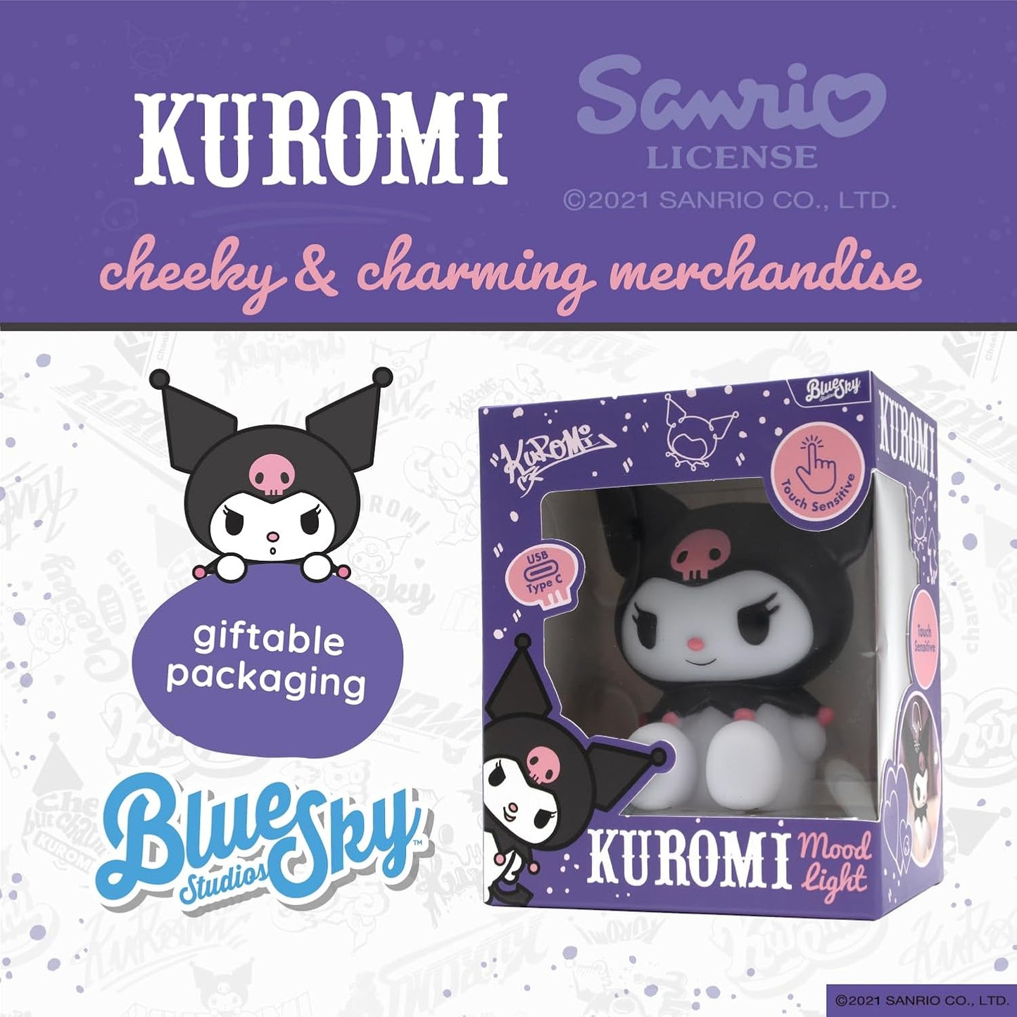 Hello Kitty and Friends Kuromi Mood Light