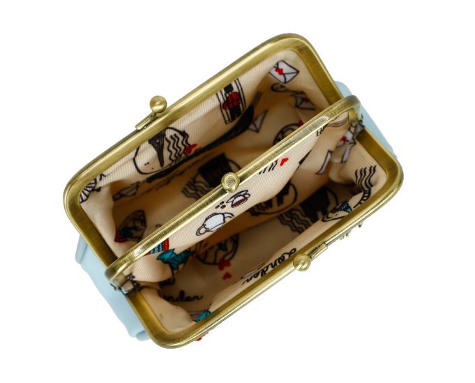 Vendula Vintage Rose Clipper Coin Purse