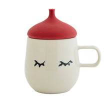 Load image into Gallery viewer, Bisque ALL MEMBERS Mug with Lid - Red
