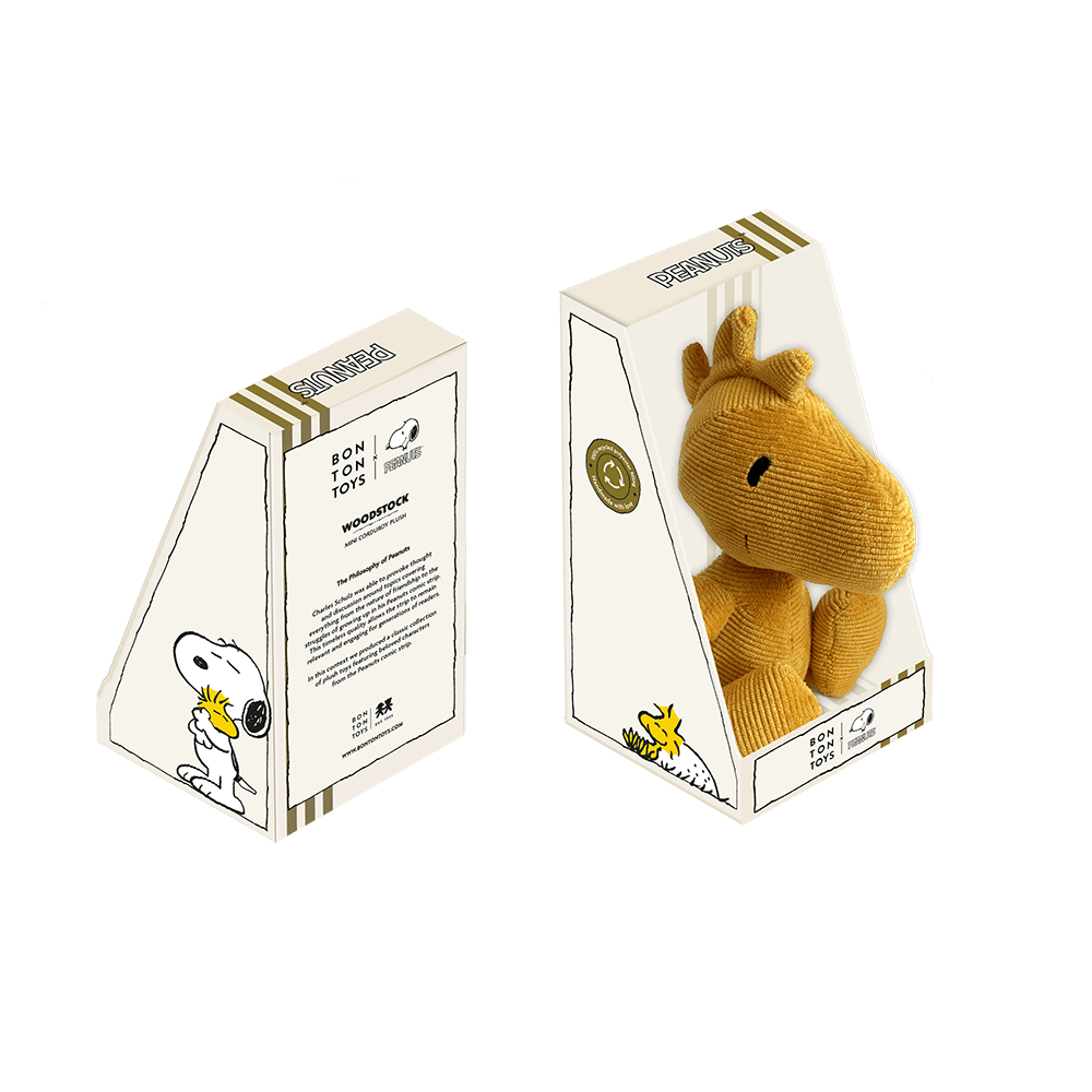 Peanuts Woodstock Mini Corduroy Warm Yellow in Giftbox 15cm