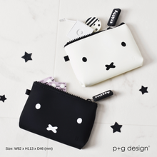 Load image into Gallery viewer, NUU-SMALL Miffy Face Black Zipper Pouch
