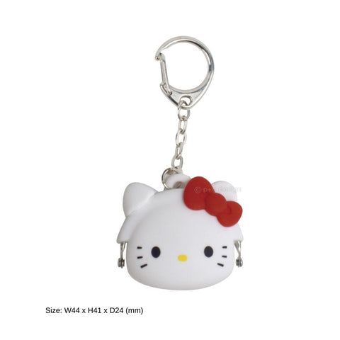 MIMI POCHI-Bit Hello Kitty White Keyring