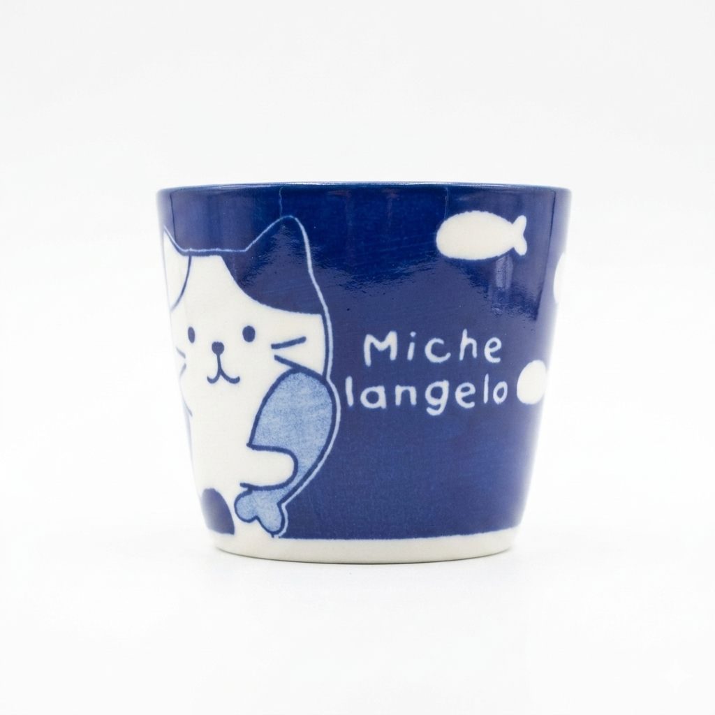 FFN Blue-dyed Cup - Calico Cat