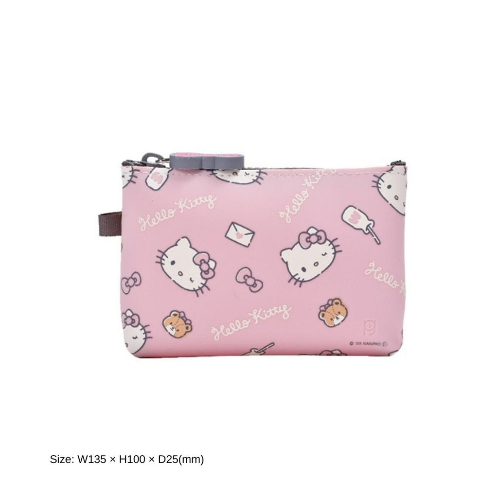 NUU-SMALL Hello Kitty Pink Zipper Pouch