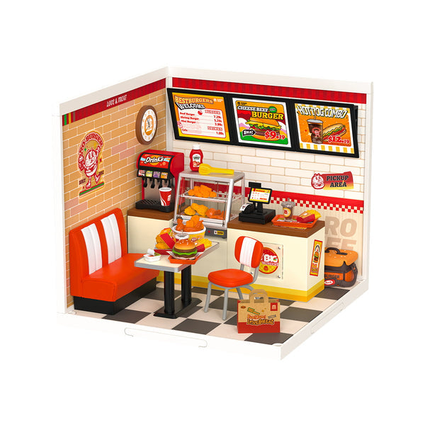 Robotime Rolife Yum Yum Burgers DIY Miniature House DW010