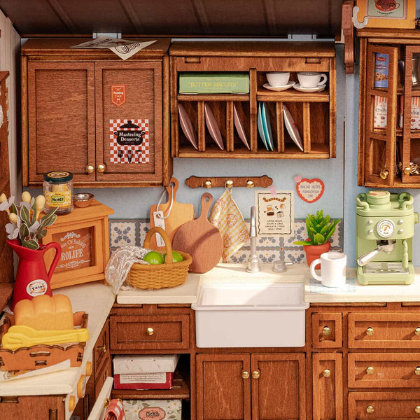 Robotime Rolife Baking Kitchen DIY Miniature House DG172
