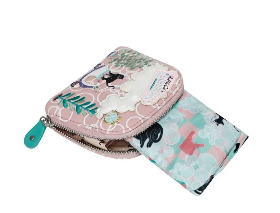 Vendula London Bubble Cats Folding Shopper and Purse