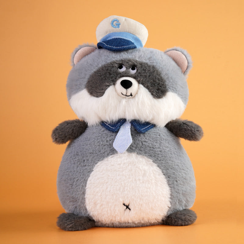 Glee Beanx  – Chubby Series Plush - Officer Nimo the Raccoon 22cm