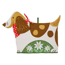 Load image into Gallery viewer, Ulster Weavers Daisy Dog Shaped Tea Cosy Brown 29x33x3cm
