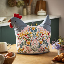Load image into Gallery viewer, Ulster Weavers Folk Chicken Shaped Tea Cosy Multi-Coloured 29x33x3cm
