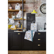 Load image into Gallery viewer, Ulster Weavers Mutley Crew Double Oven Glove White/Grey 88x18x2cm
