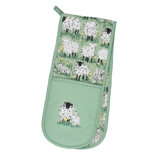 Ulster Weavers Woolly Sheep Double Oven Glove Multi-Coloured 88x18x2cm