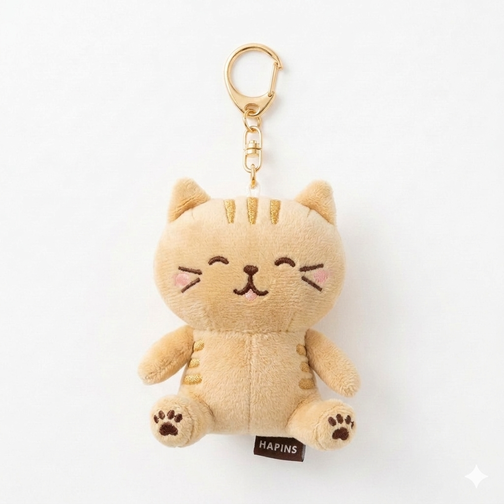 FFN Smiling Cat Pendant Ginger Cat