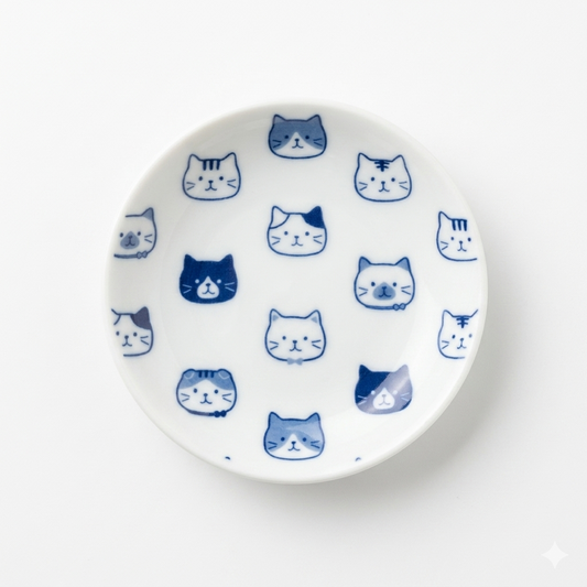 FFN Blue-dyed Sauce Dish - Fuku Family