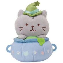 Load image into Gallery viewer, Hapins Halloween Kitten Plush Chartreuse Cat
