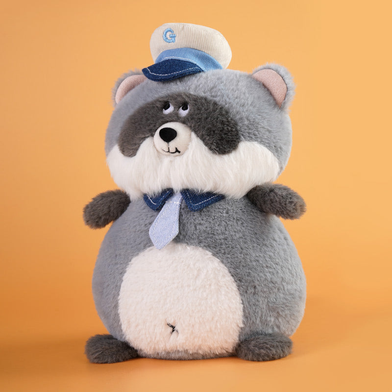 Glee Beanx  – Chubby Series Plush - Officer Nimo the Raccoon 22cm