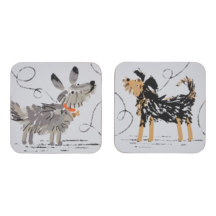 Ulster Weavers Dog Days Coaster 4pcs Set  11x11x1cm