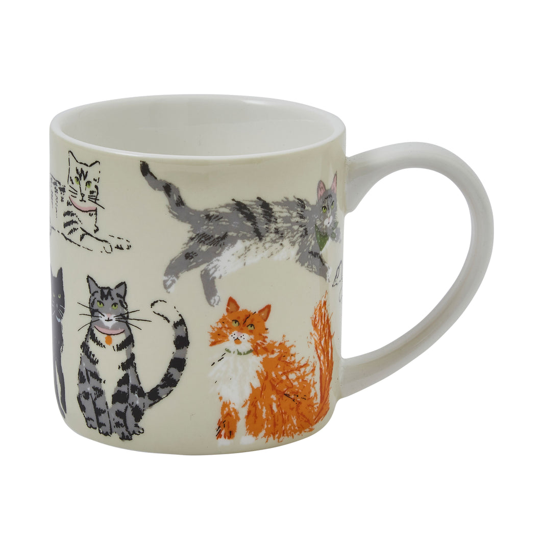 Ulster Weavers Feline Friends New Bone China Mug 250ml 8.2x8.2x8.2cm