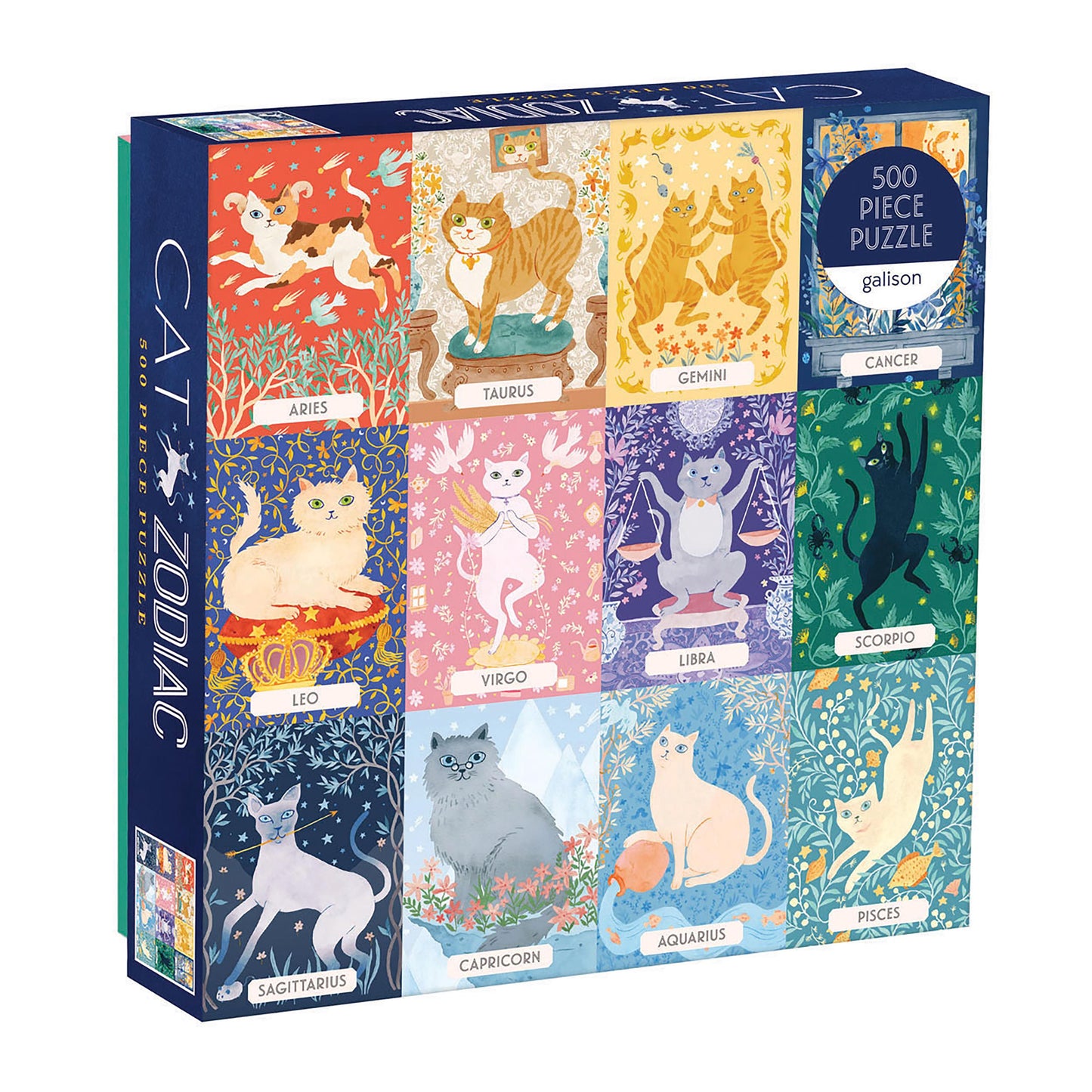 Galison’s Cat Zodiac Puzzle - 500 Pcs