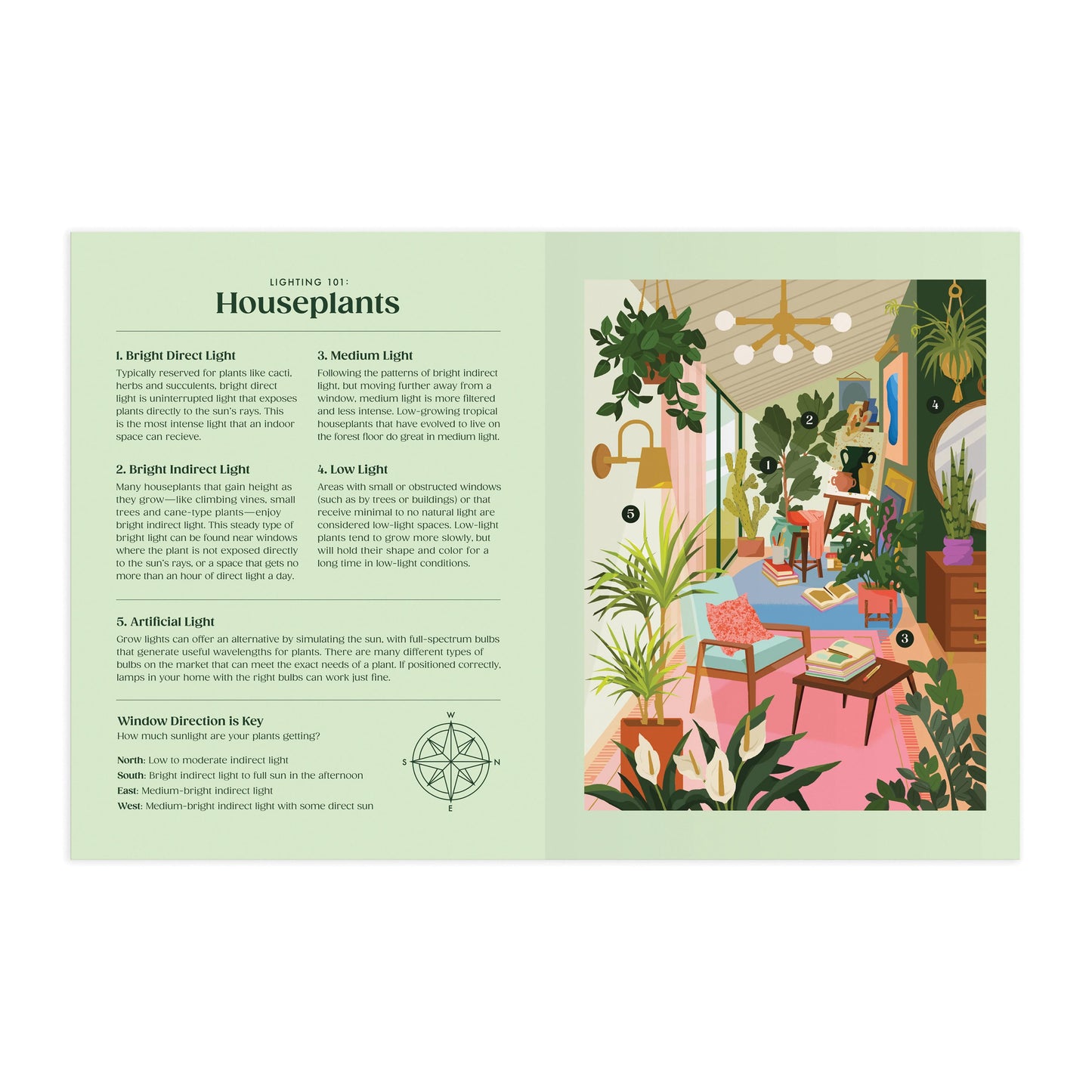 Galison Houseplants Book Puzzle - 500 pcs